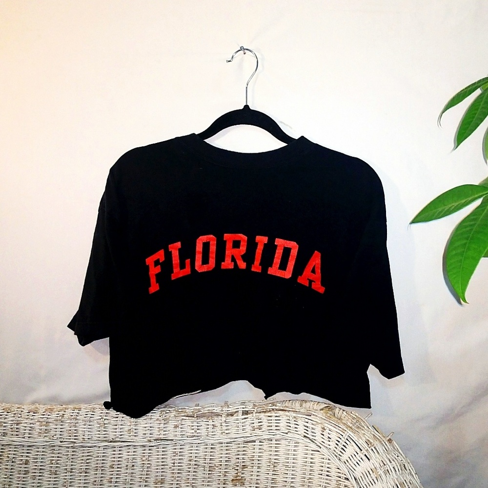Florida DIY cropped tee